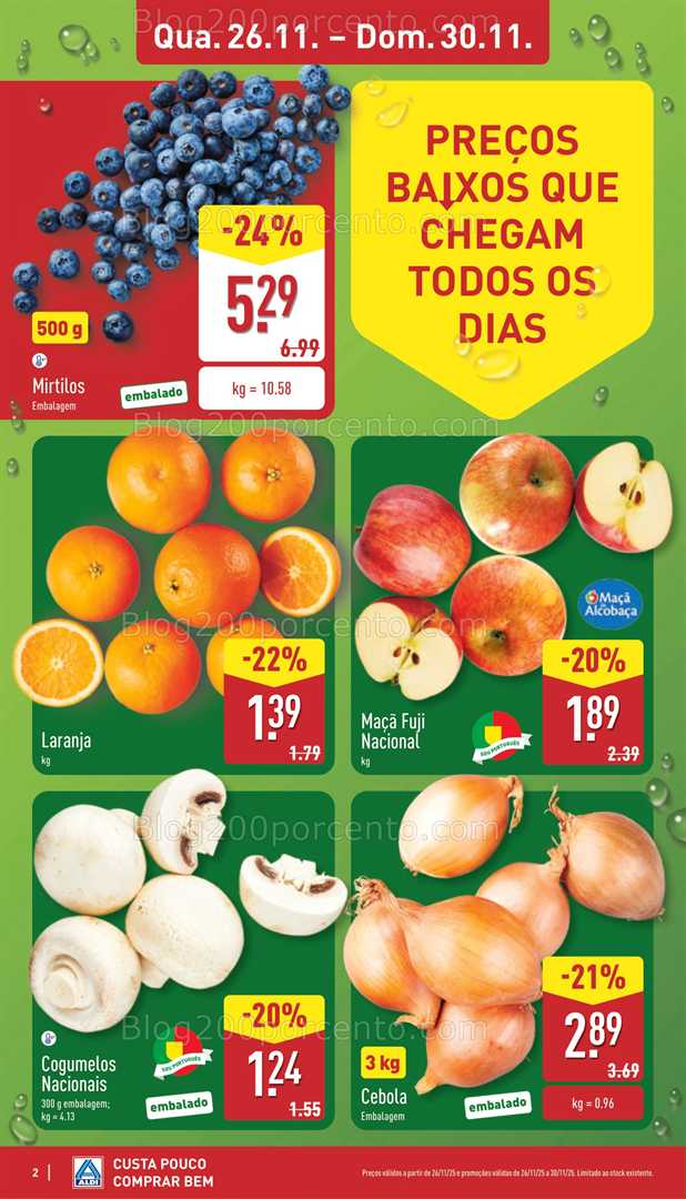 Antevisão Folheto ALDI Saldos Abertura Promoções de 26 a 31 novembro