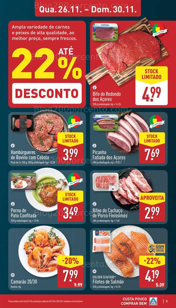 Antevisão Folheto ALDI Saldos Abertura Promoções de 26 a 31 novembro