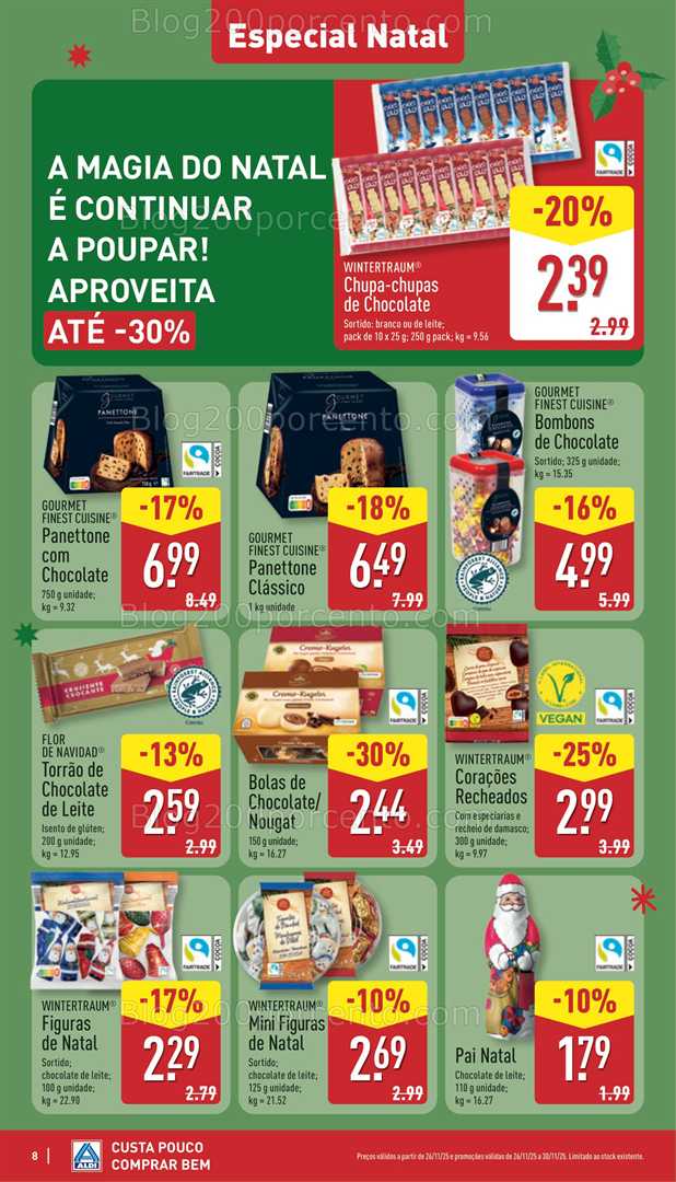 Antevisão Folheto ALDI Saldos Abertura Promoções de 26 a 31 novembro