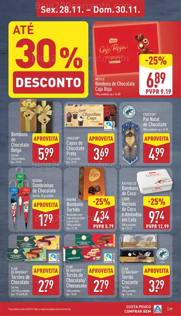 Antevisão Folheto ALDI Saldos Abertura Promoções de 26 a 31 novembro