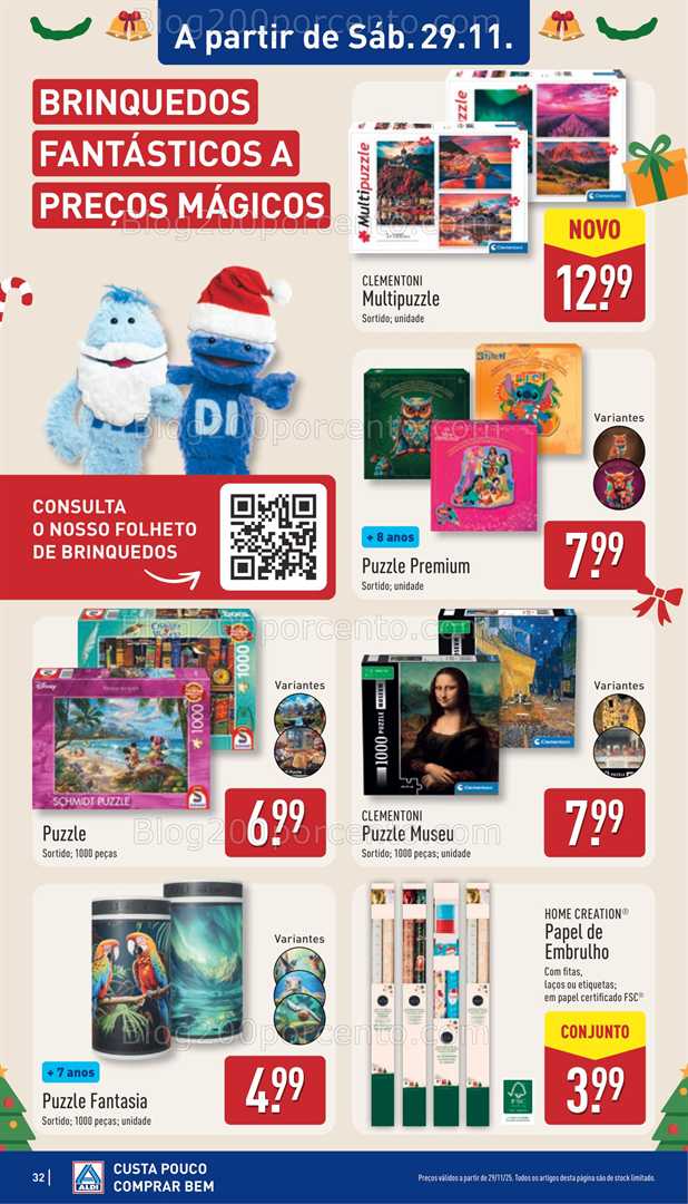 Antevisão Folheto ALDI Saldos Abertura Promoções de 26 a 31 novembro