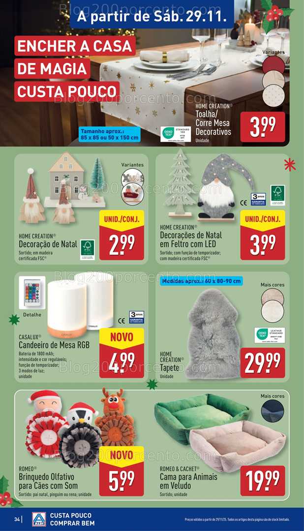Antevisão Folheto ALDI Saldos Abertura Promoções de 26 a 31 novembro