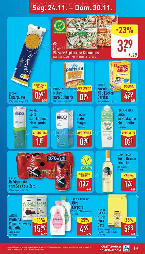 Antevisão Folheto ALDI Promoções de 24 a 30 novembro