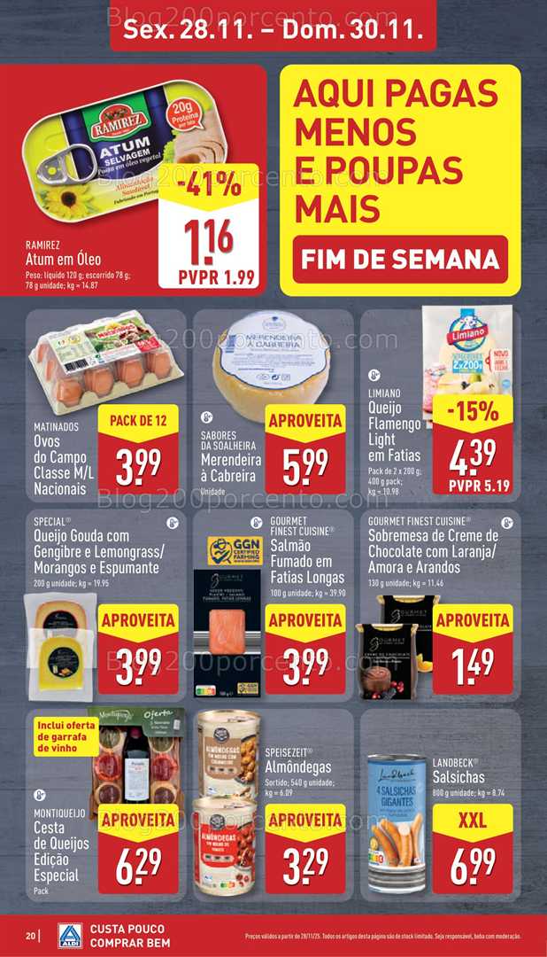 Antevisão Folheto ALDI Promoções de 24 a 30 novembro