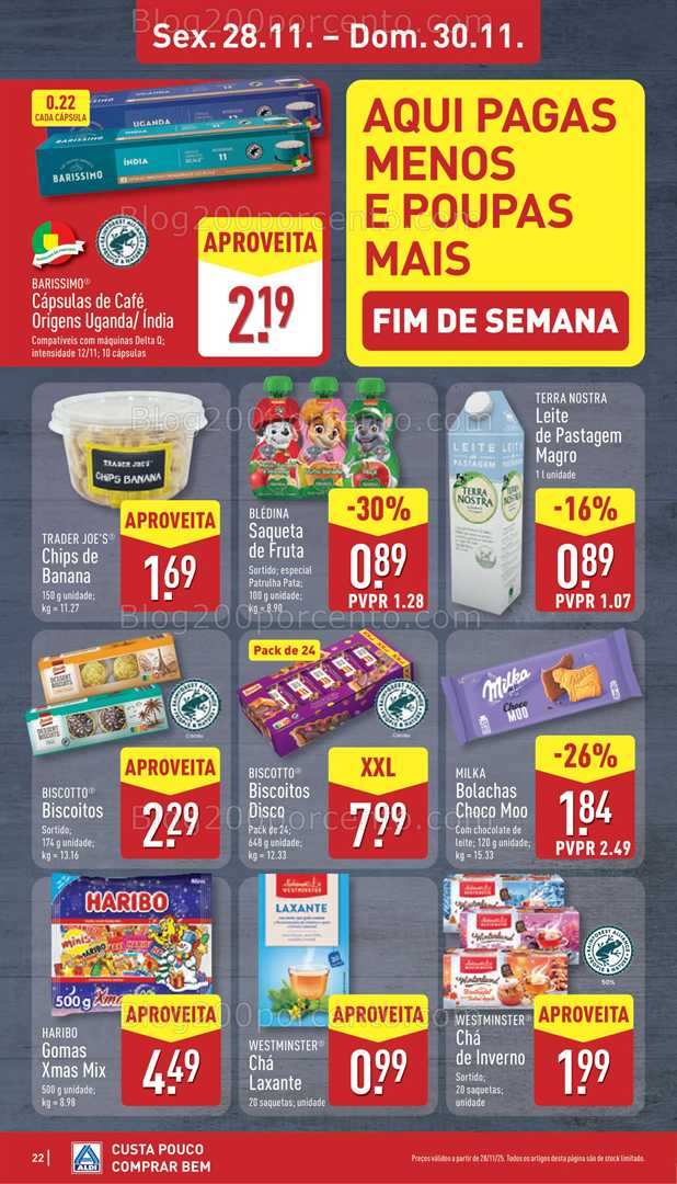 Antevisão Folheto ALDI Promoções de 24 a 30 novembro