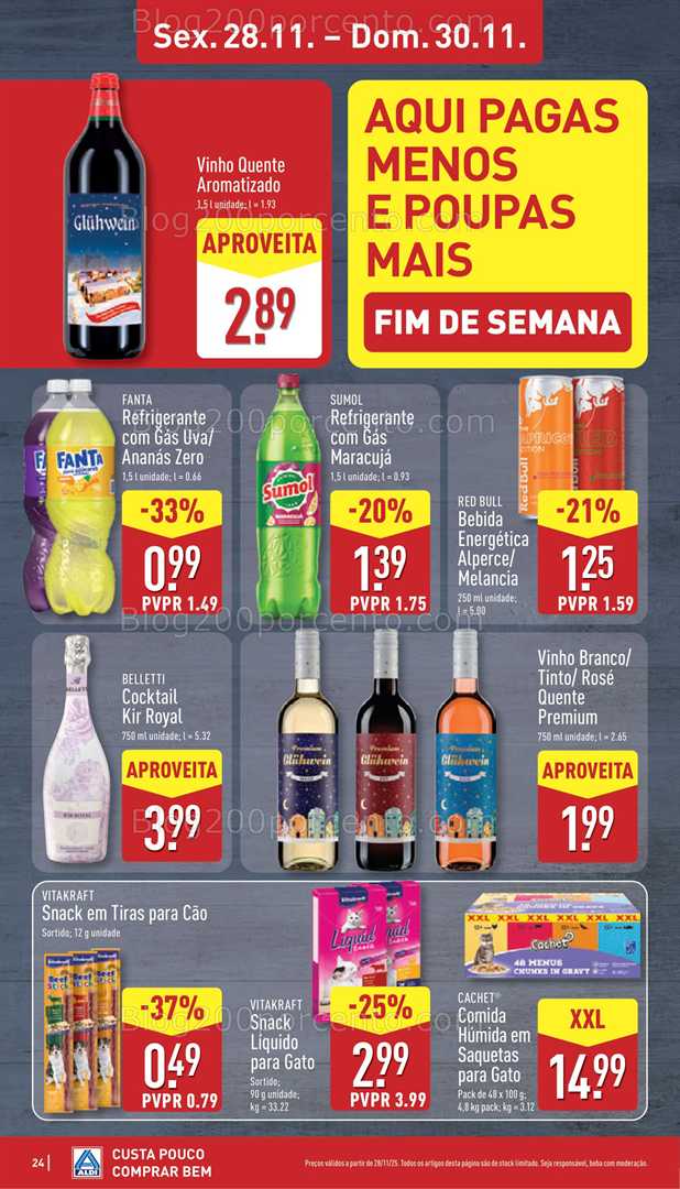 Antevisão Folheto ALDI Promoções de 24 a 30 novembro