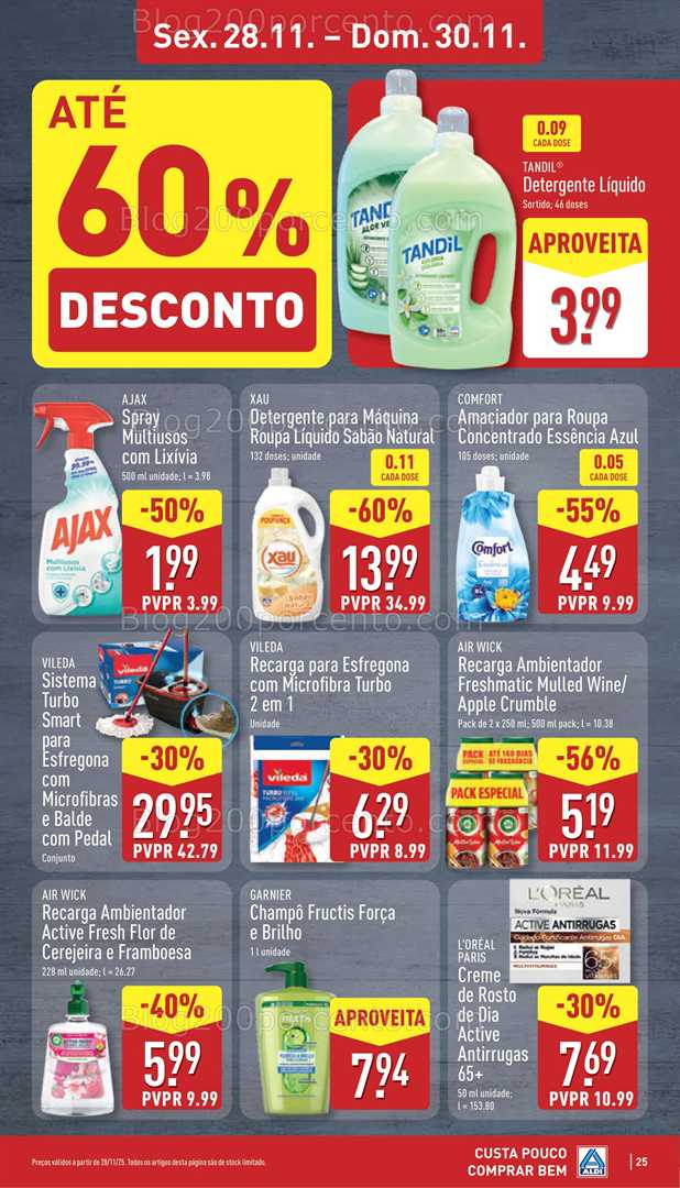 Antevisão Folheto ALDI Promoções de 24 a 30 novembro