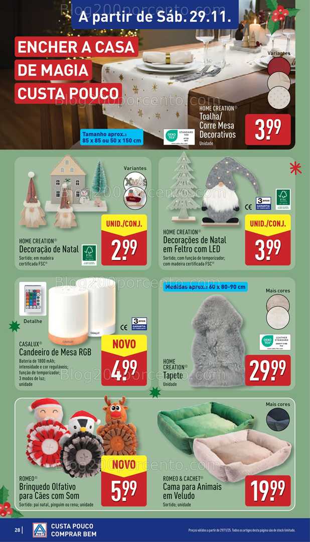 Antevisão Folheto ALDI Promoções de 24 a 30 novembro