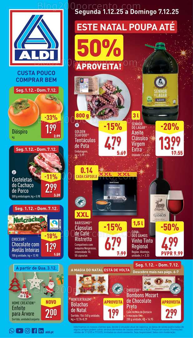 Antevisão Folheto ALDI Promoções de 1 a 7 dezembro