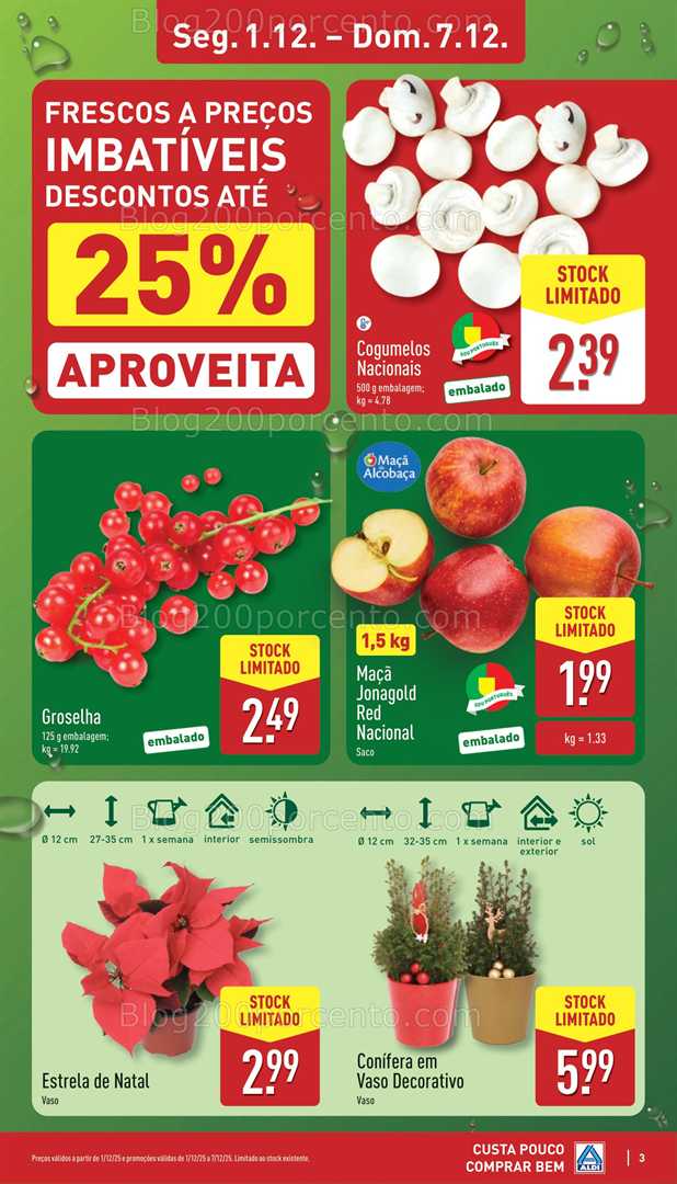 Antevisão Folheto ALDI Promoções de 1 a 7 dezembro