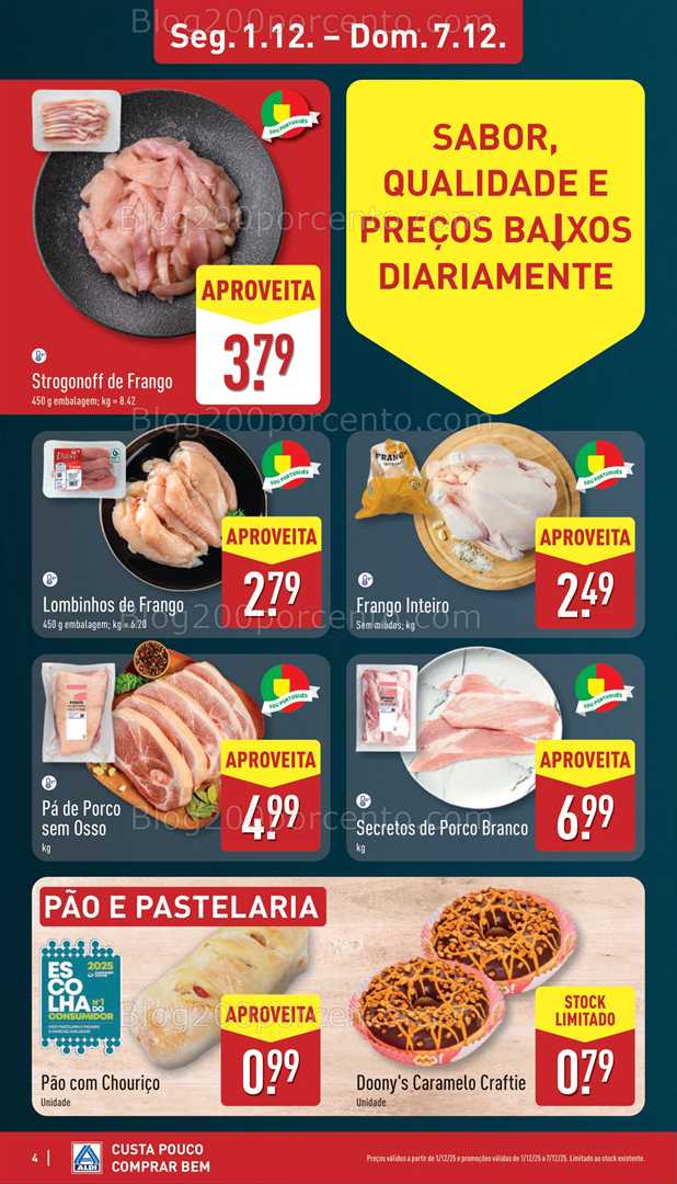 Antevisão Folheto ALDI Promoções de 1 a 7 dezembro