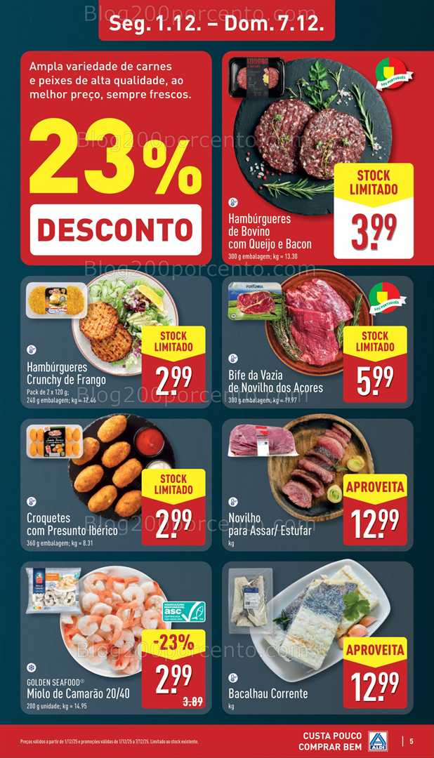 Antevisão Folheto ALDI Promoções de 1 a 7 dezembro
