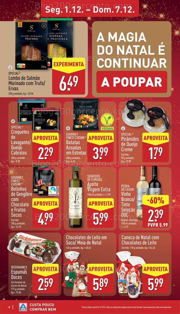Antevisão Folheto ALDI Promoções de 1 a 7 dezembro