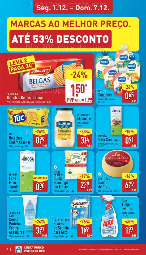 Antevisão Folheto ALDI Promoções de 1 a 7 dezembro