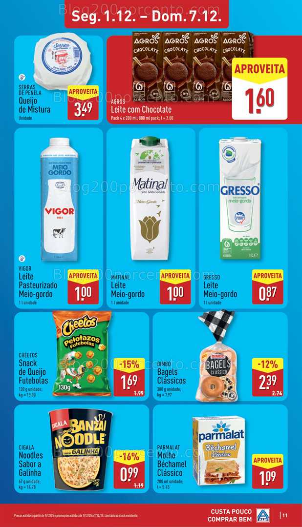 Antevisão Folheto ALDI Promoções de 1 a 7 dezembro