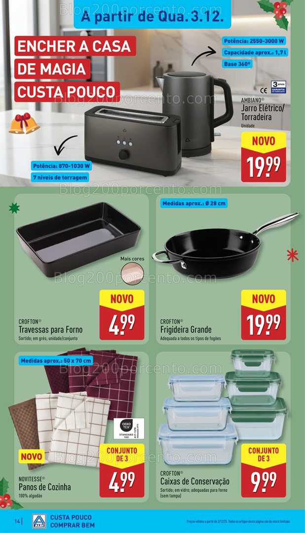 Antevisão Folheto ALDI Promoções de 1 a 7 dezembro