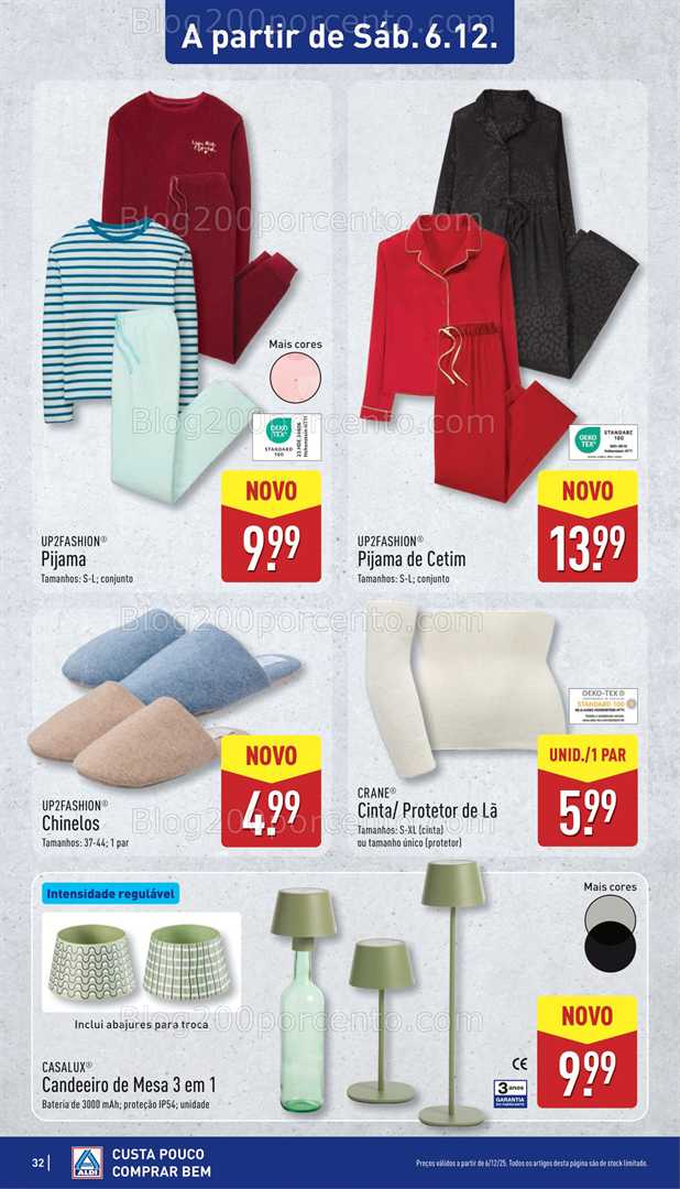 Antevisão Folheto ALDI Bazar Promoções de 6 a 7 dezembro