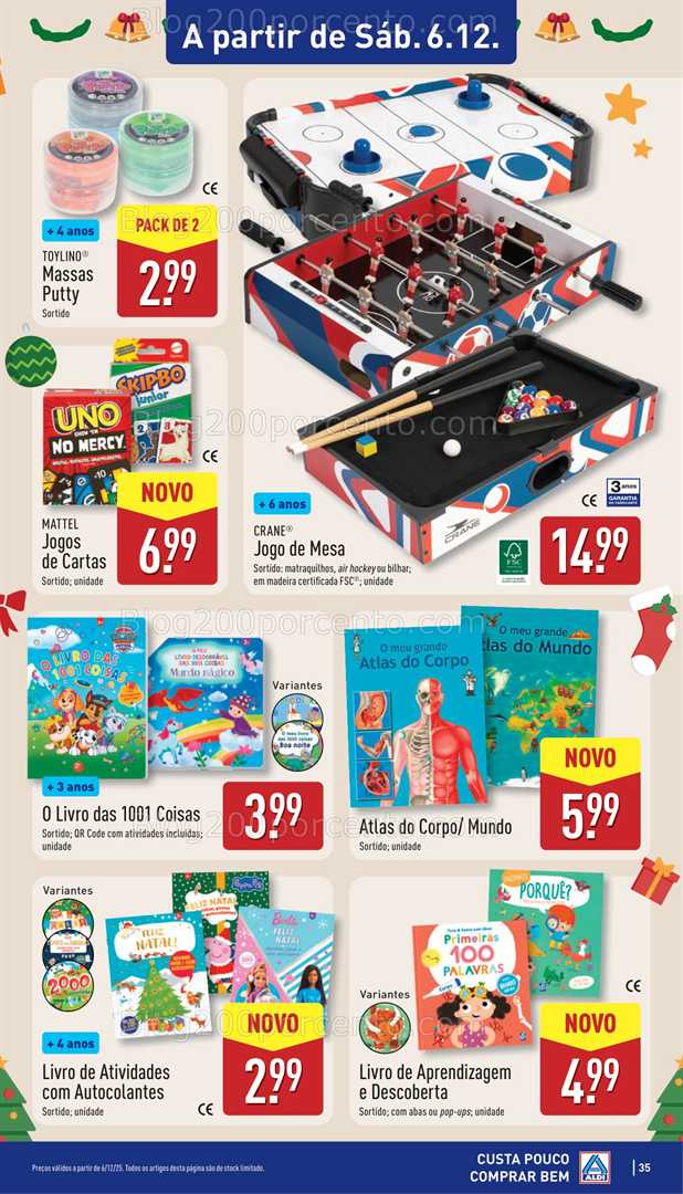 Antevisão Folheto ALDI Bazar Promoções de 6 a 7 dezembro