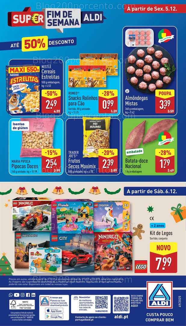 Antevisão Folheto ALDI Bazar Promoções de 6 a 7 dezembro