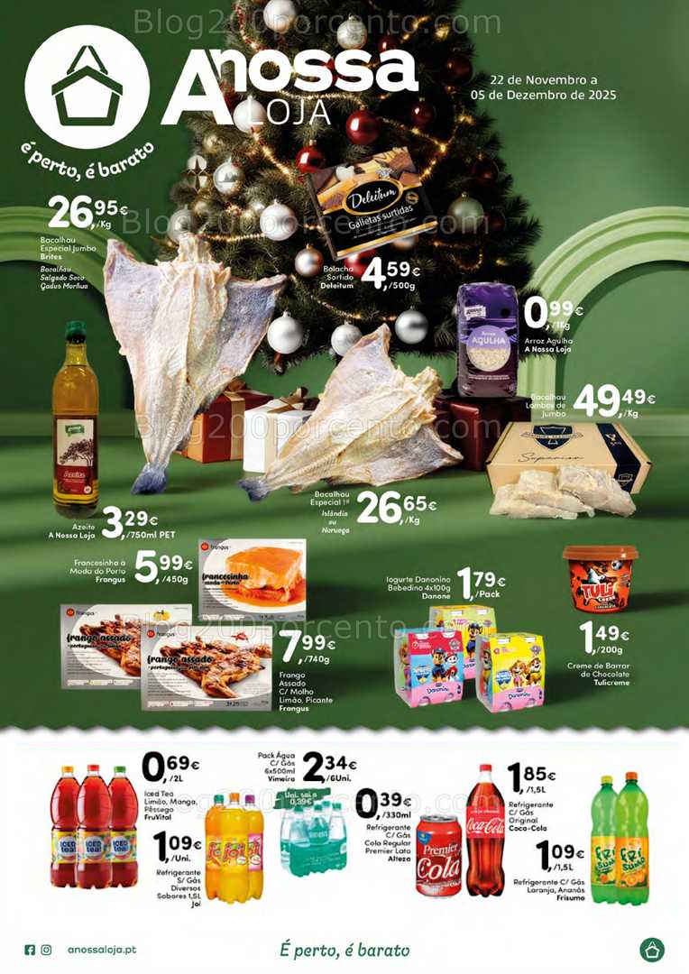 Antevisão Folheto A NOSSA LOJA Promoções de 22 novembro a 5 dezembro