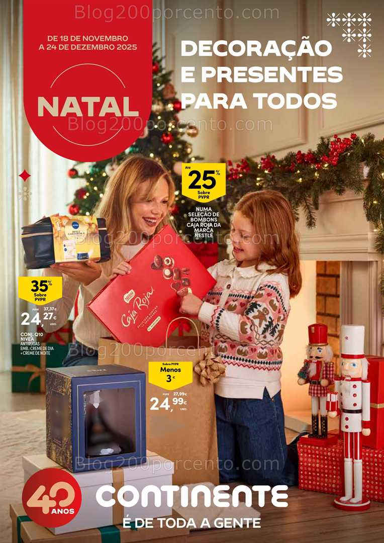 Antevisão Folheto CONTINENTE Açores Natal Promoções de 18 novembro a 24 dezembro