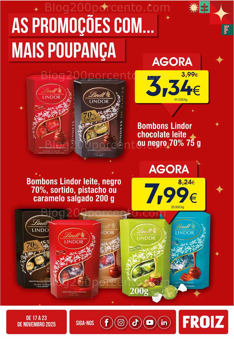 Antevisão Folheto FROIZ Promoções de 17 a 23 novembro