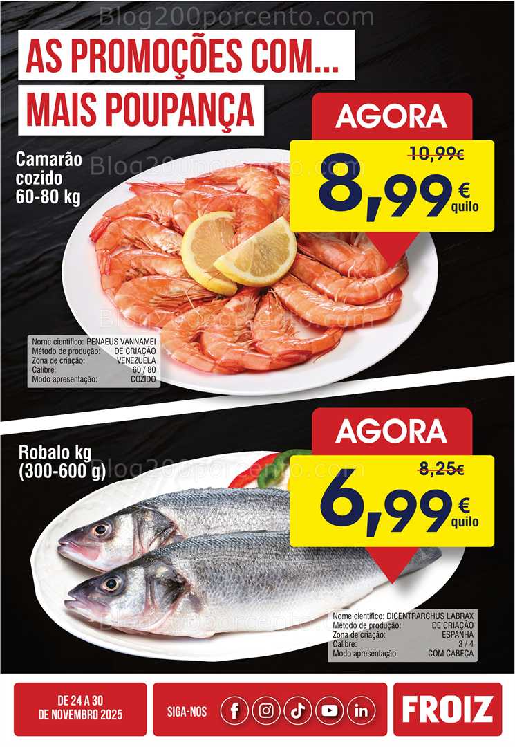 Antevisão Folheto FROIZ Promoções de 24 a 30 novembro