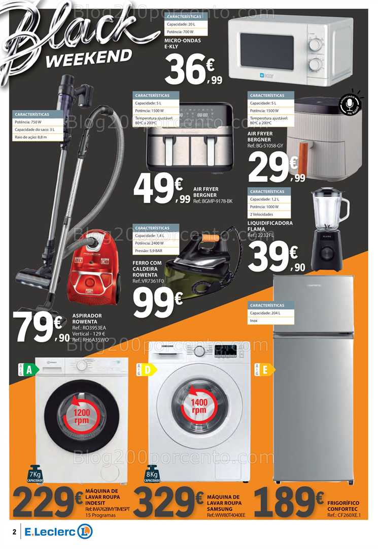 Antevisão Folheto E-LECLERC Black Friday Promoções de 28 a 30 novembro