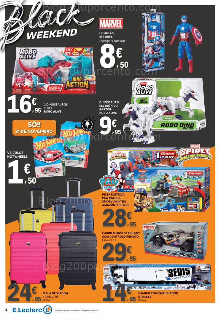 Antevisão Folheto E-LECLERC Black Friday Promoções de 28 a 30 novembro