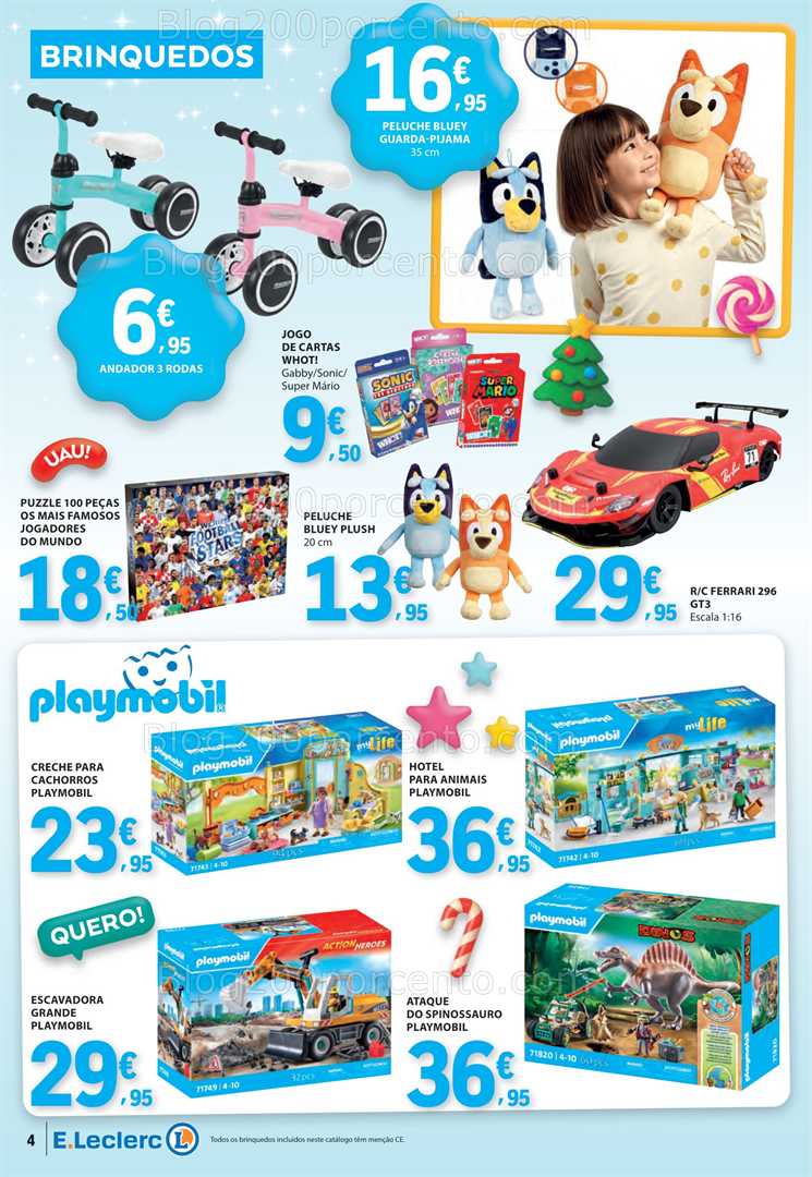 Antevisão Folheto E-LECLERC Bazar Promoções de 20 novembro a 3 dezembro