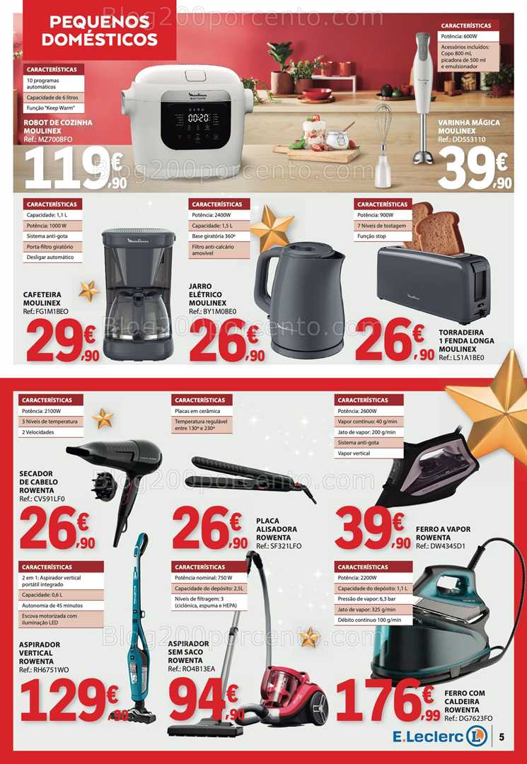Antevisão Folheto E-LECLERC Bazar Natal Promoções de 25 novembro a 24 dezembro