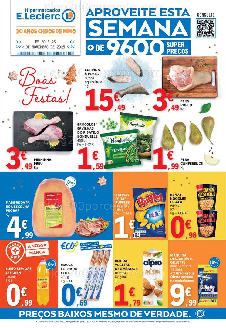Antevisão Folheto E-LECLERC Promoções de 20 a 26 novembro
