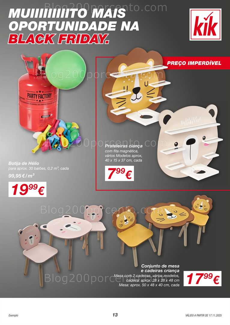 Antevisão Folheto KIK Natal Promoções a partir de 17 novembro