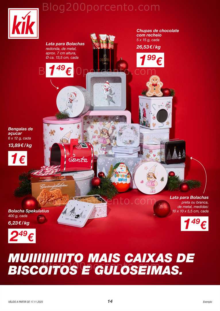 Antevisão Folheto KIK Natal Promoções a partir de 17 novembro