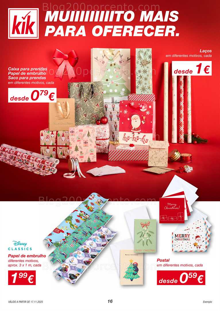 Antevisão Folheto KIK Natal Promoções a partir de 17 novembro