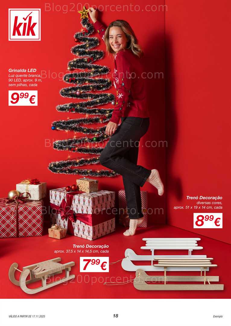 Antevisão Folheto KIK Natal Promoções a partir de 17 novembro