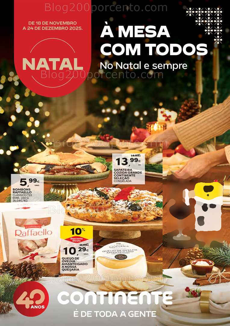 Antevisão Folheto CONTINENTE Ceia de Natal Promoções de 18 novembro a 24 dezembro