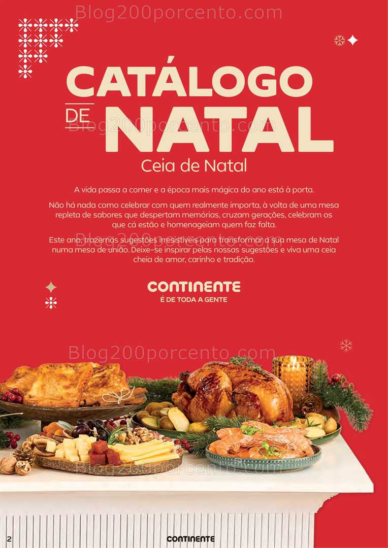 Antevisão Folheto CONTINENTE Ceia de Natal Promoções de 18 novembro a 24 dezembro