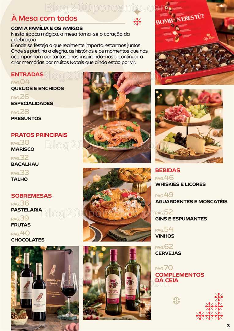 Antevisão Folheto CONTINENTE Ceia de Natal Promoções de 18 novembro a 24 dezembro
