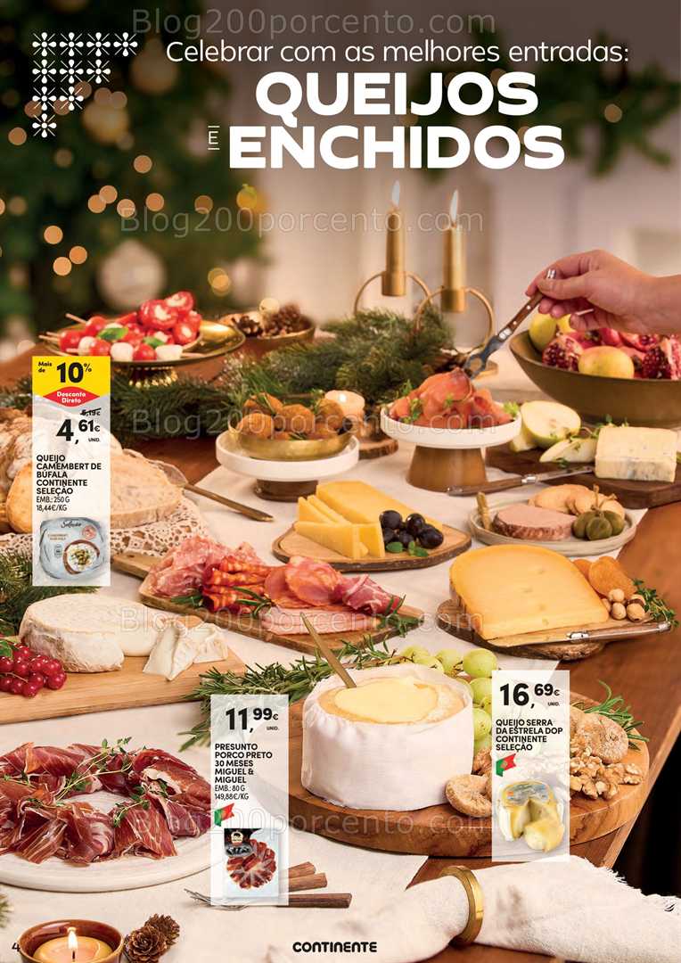 Antevisão Folheto CONTINENTE Ceia de Natal Promoções de 18 novembro a 24 dezembro