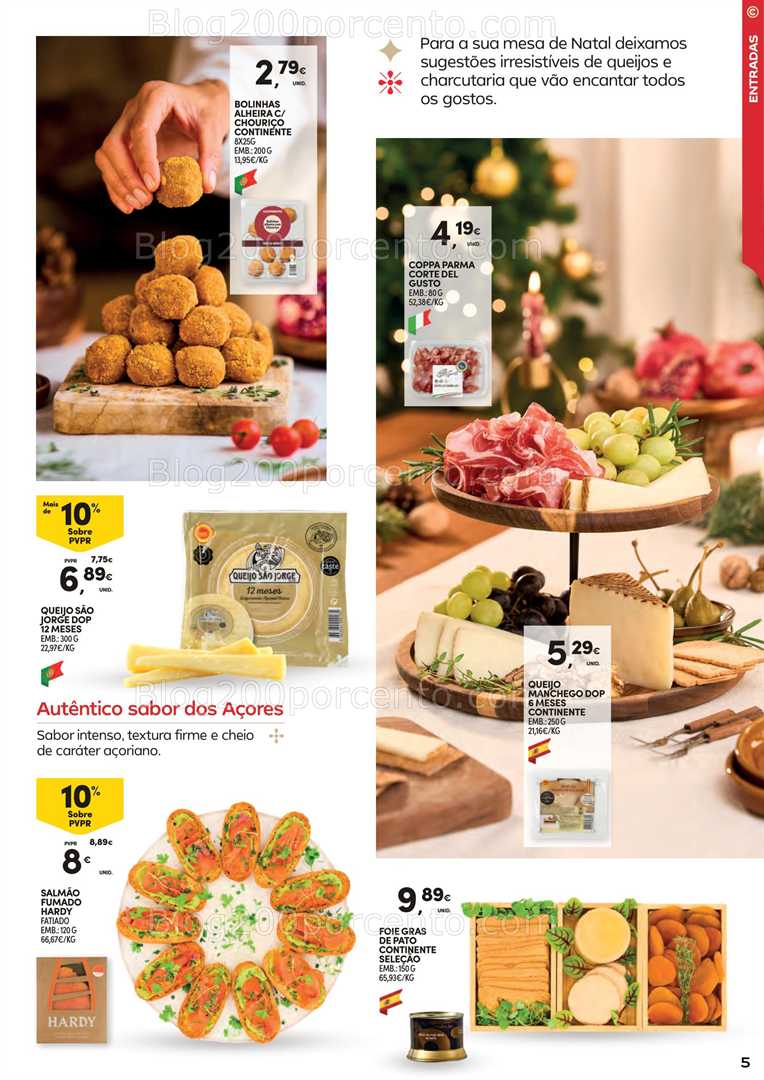 Antevisão Folheto CONTINENTE Ceia de Natal Promoções de 18 novembro a 24 dezembro