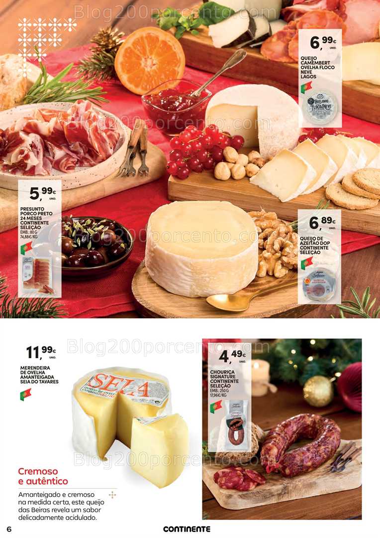 Antevisão Folheto CONTINENTE Ceia de Natal Promoções de 18 novembro a 24 dezembro