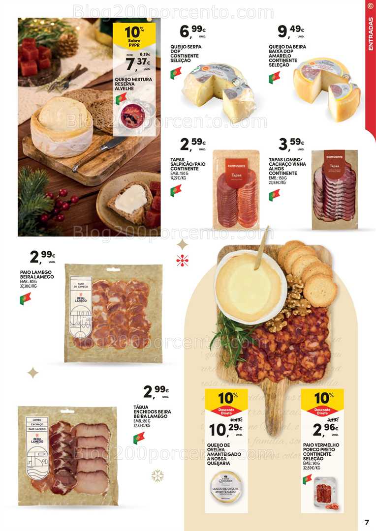 Antevisão Folheto CONTINENTE Ceia de Natal Promoções de 18 novembro a 24 dezembro
