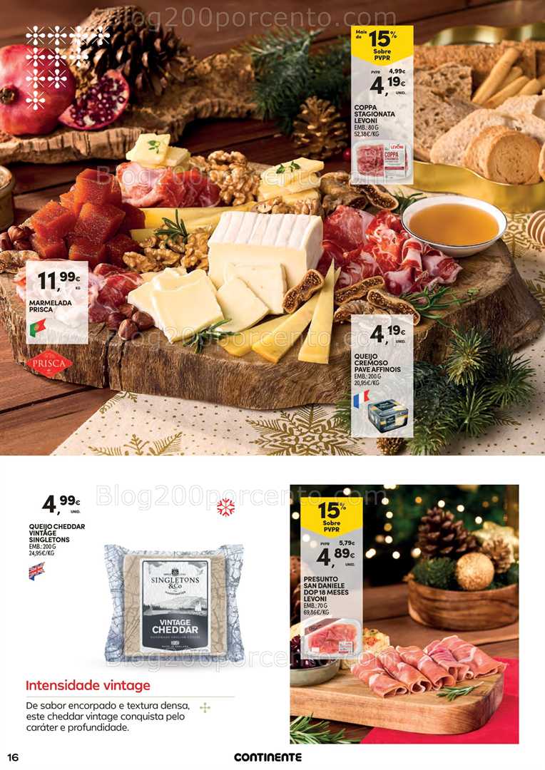 Antevisão Folheto CONTINENTE Ceia de Natal Promoções de 18 novembro a 24 dezembro