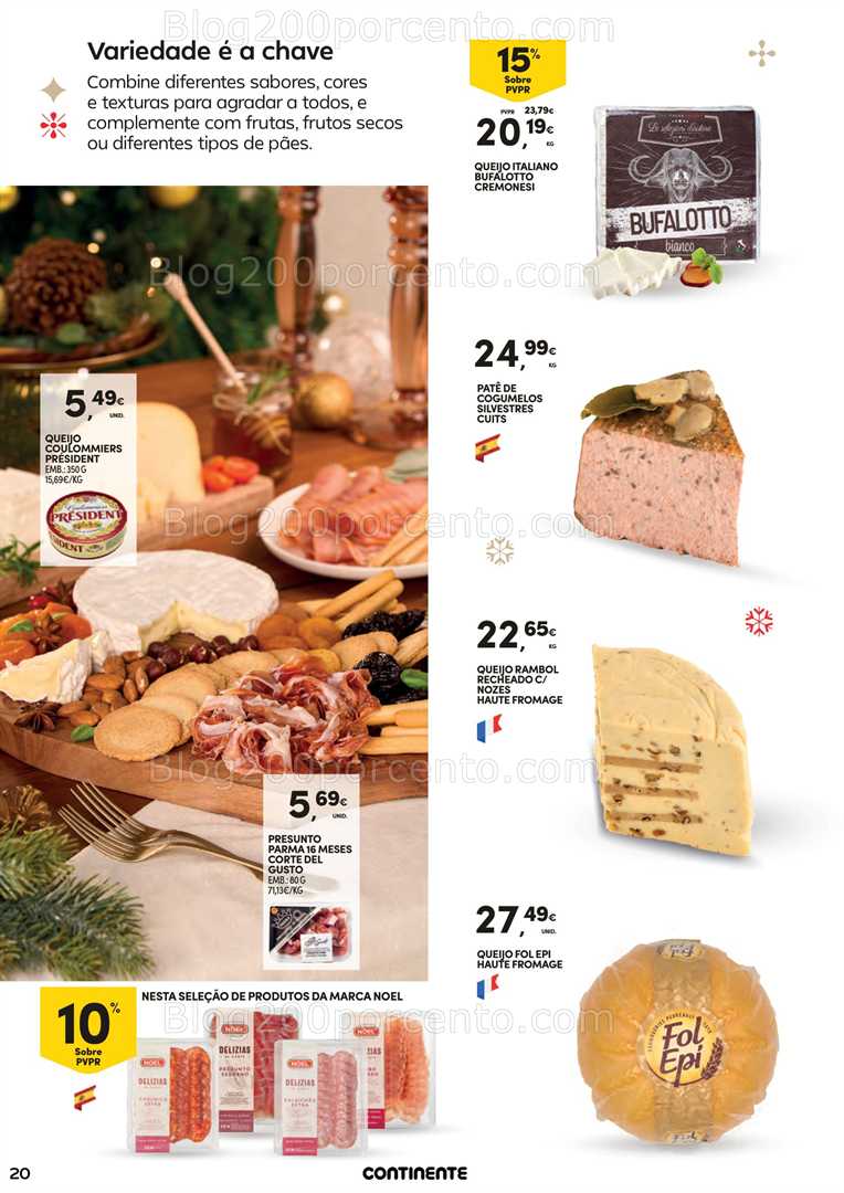 Antevisão Folheto CONTINENTE Ceia de Natal Promoções de 18 novembro a 24 dezembro