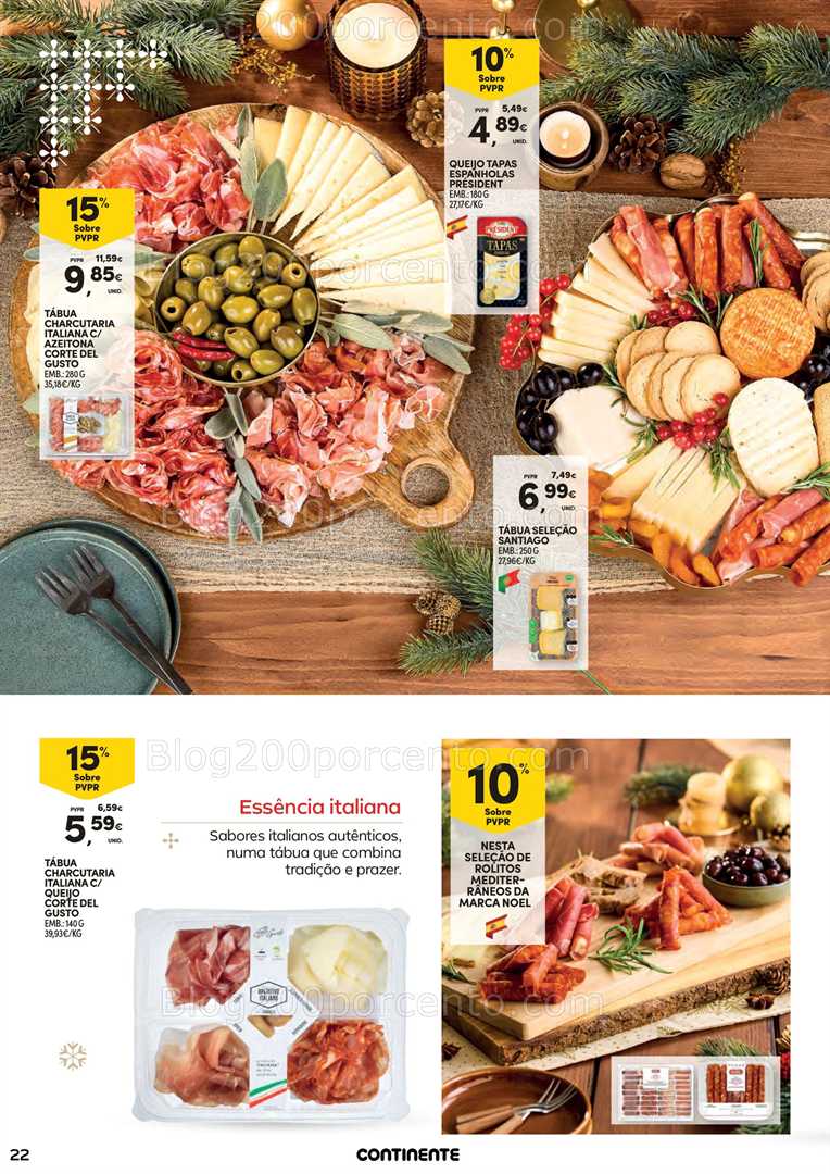 Antevisão Folheto CONTINENTE Ceia de Natal Promoções de 18 novembro a 24 dezembro
