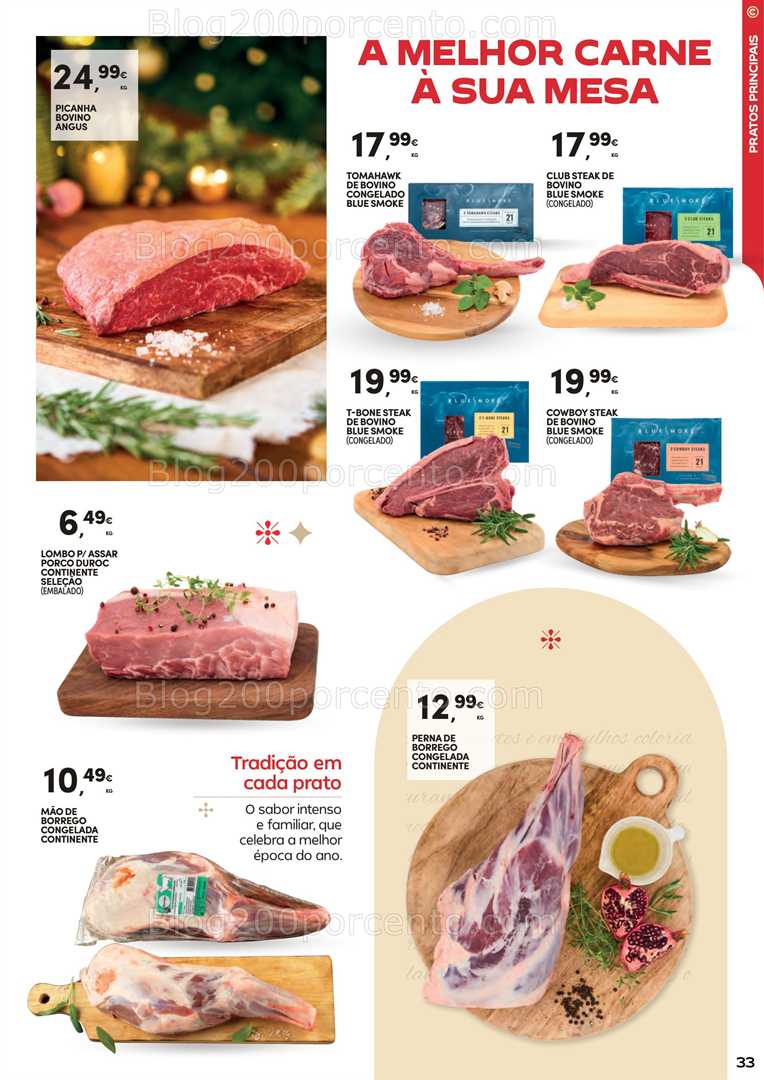 Antevisão Folheto CONTINENTE Ceia de Natal Promoções de 18 novembro a 24 dezembro