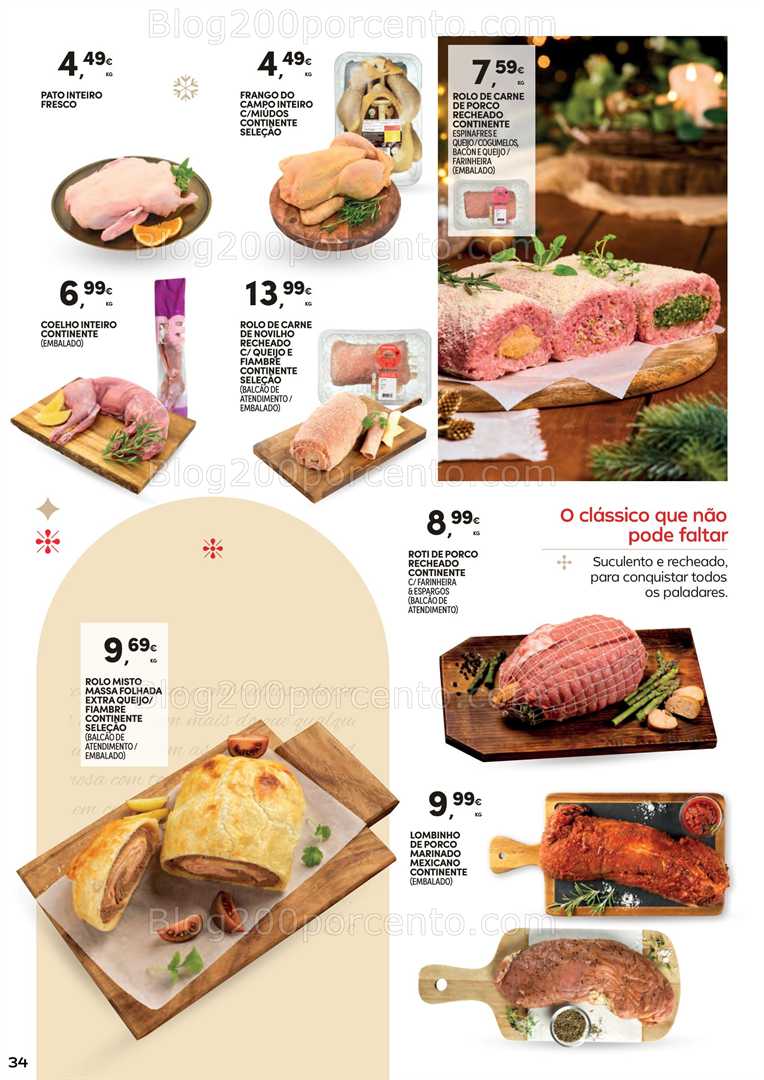 Antevisão Folheto CONTINENTE Ceia de Natal Promoções de 18 novembro a 24 dezembro