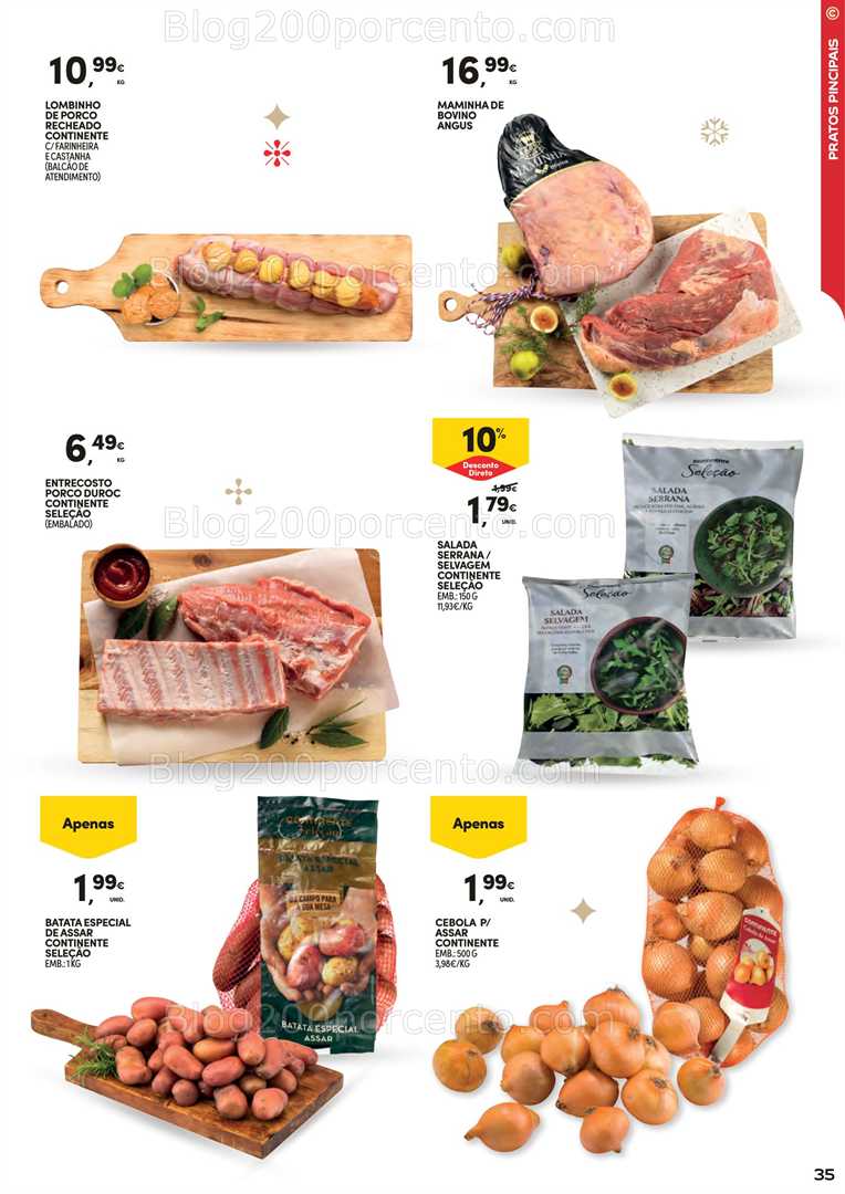 Antevisão Folheto CONTINENTE Ceia de Natal Promoções de 18 novembro a 24 dezembro