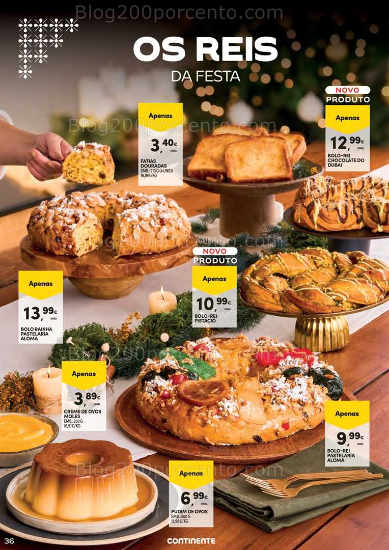 Antevisão Folheto CONTINENTE Ceia de Natal Promoções de 18 novembro a 24 dezembro